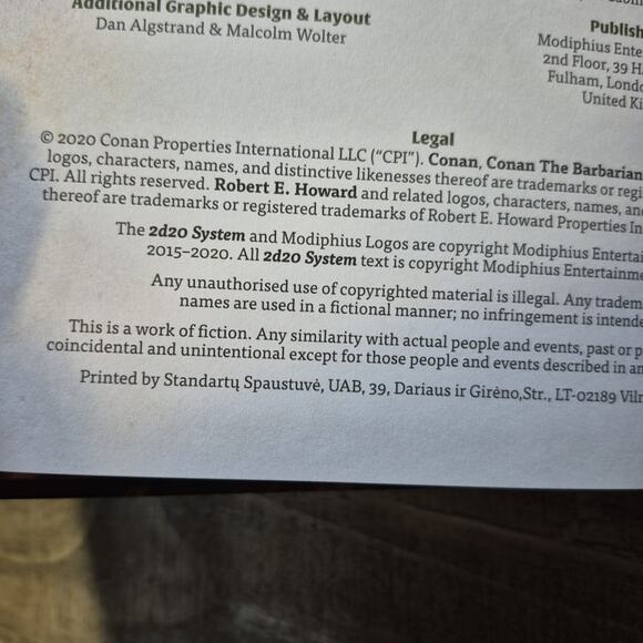Modiphius Robert E. Howards Conan Conan the King 2d20 RPG Sourcebook 2020 - Picture 4 of 16